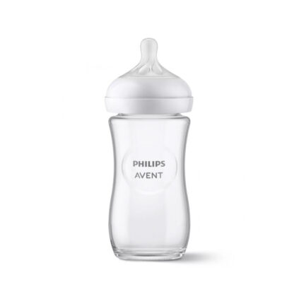Philips Avent Natural Response stikla pudelīte 240ml ar knupi 1m+, 933/01