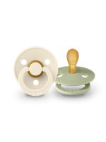 BIBS Colour simetrisks knupītis 0-6 m, 2 gab., Ivory / Sage
