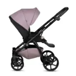 bērnu rati 2in1 Uno 5 Plus Leather 035 mauve sporta daļa pretēji braukšanas virzienam