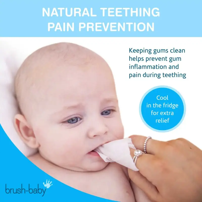 Brush-baby smaganu salvetītes DentalWipes BRB242