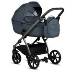Bērnu rati 2in1 Uno 5 plus Essential 160 marine kulbiņa un soma