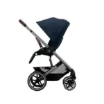 pastaigu rati cybex balios s lux ocean blue pretēji braukšanas virzienam