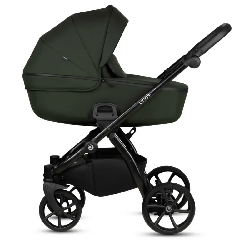 Bērnu rati 2in1 Uno 5 plus Essential 144 pistacchio kulbiņa no sāna