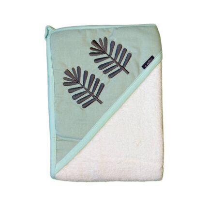 Dvielis ar kapuci Nature Cotton mint 100x100 cm Womar
