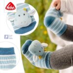 Zeķes ar grabulīšiem Dragon Blue/Yellow, 253990 Fehn
