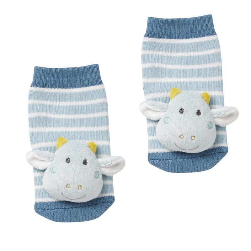 Zeķes ar grabulīšiem Dragon Blue/Yellow, 253990 Fehn