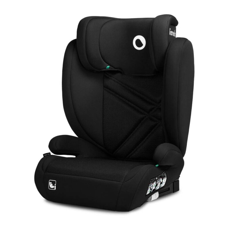 Autokrēsls Lionelo Hugo i-size 100-150 cm, Black carbon