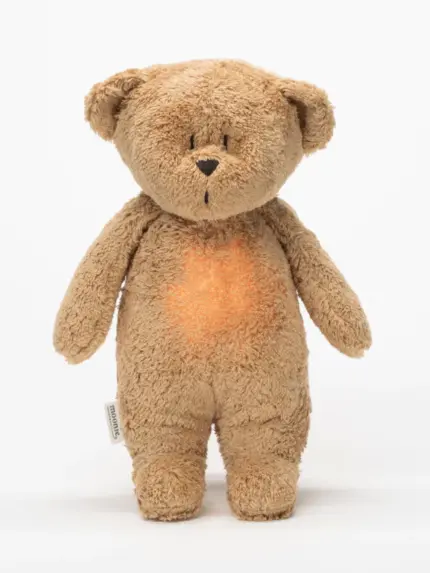 Rotaļlieta Moonie 2.0 Organic Humming Bear, Cappuchino