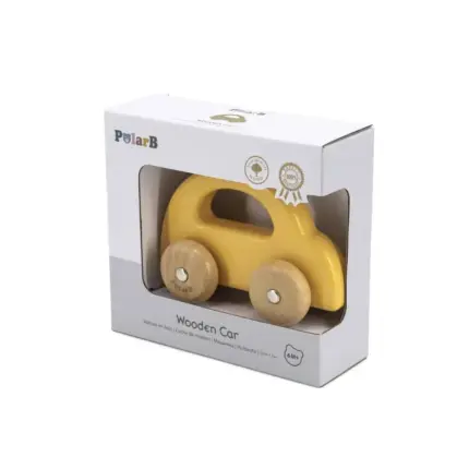 koka automašīna yellow iepakojumā