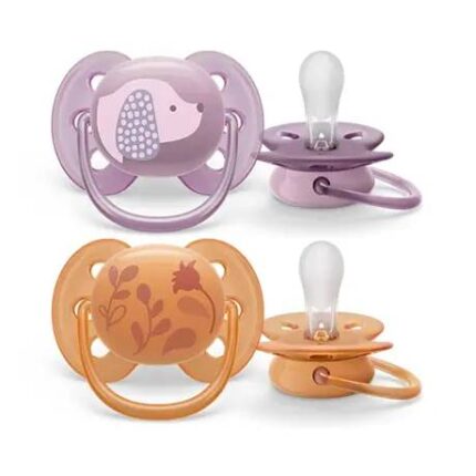 Māneklis, Ultra soft Deco, meitenēm, silikona, 2gab., 6-18m, 091/18, Avent