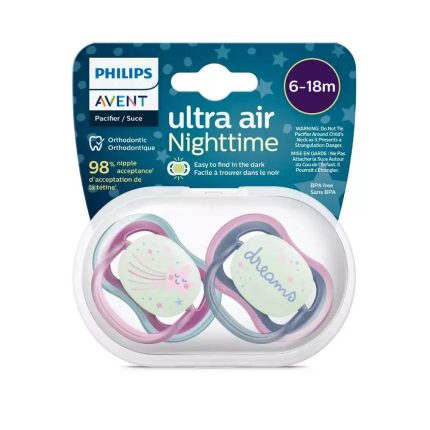 Philips Avent māneklītis Ultra Air Night, 6-18M, 2gab., meitenēm 376/14