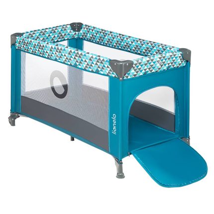 Bērnu ceļojumu gultiņa Lionelo STEFI, Green turquoise