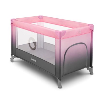 Bērnu ceļojumu gultiņa Lionelo STEFI, pink ombre