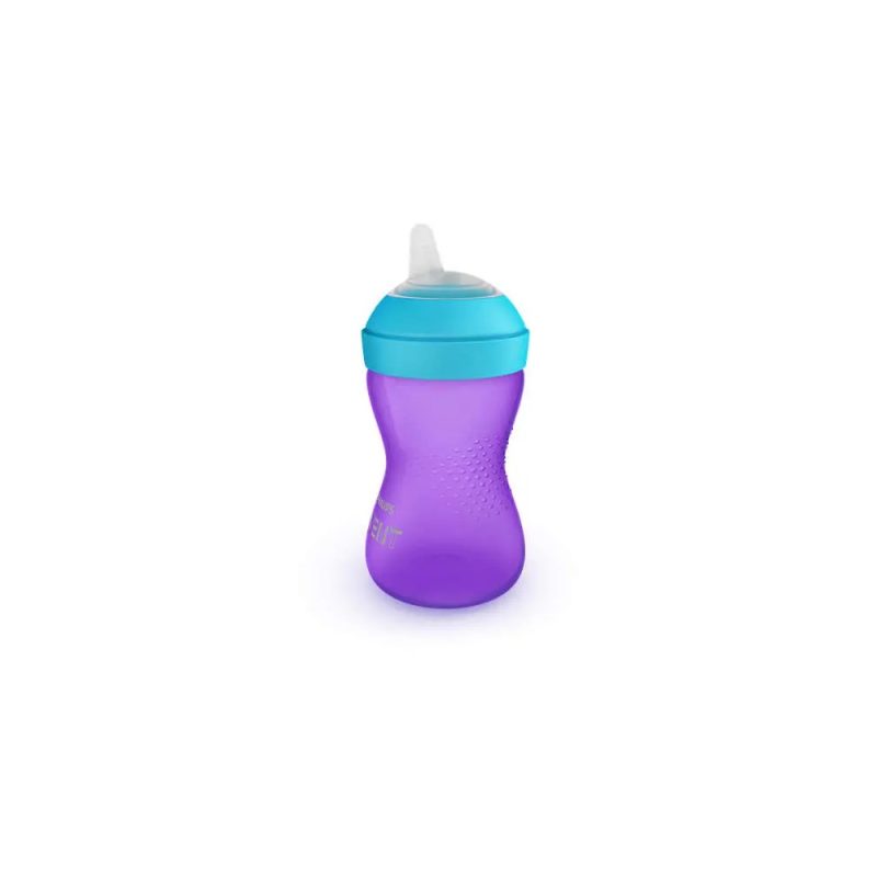 Philips Avent My Grippy mācību krūzīte ar mīkstu snīpi 300ml, 9M+, lillā