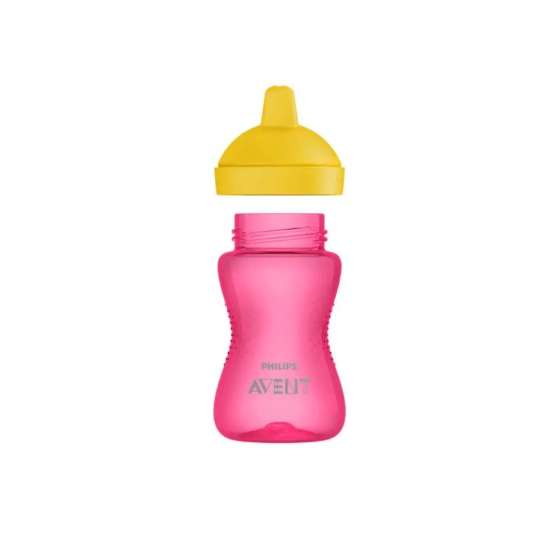 Philips Avent My Grippy mācību krūzīte ar cietu snīpi 300ml, 18M+, rozā