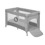 Bērnu ceļojumu gultiņa Lionelo STEFI, grey concrete