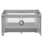Bērnu ceļojumu gultiņa Lionelo STEFI, grey concrete