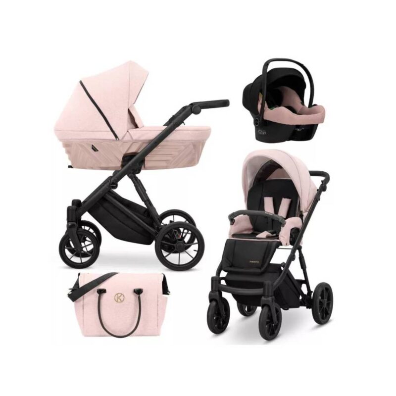 Bērnu rati 3in1 IVENTO nr. 11 smoky pink