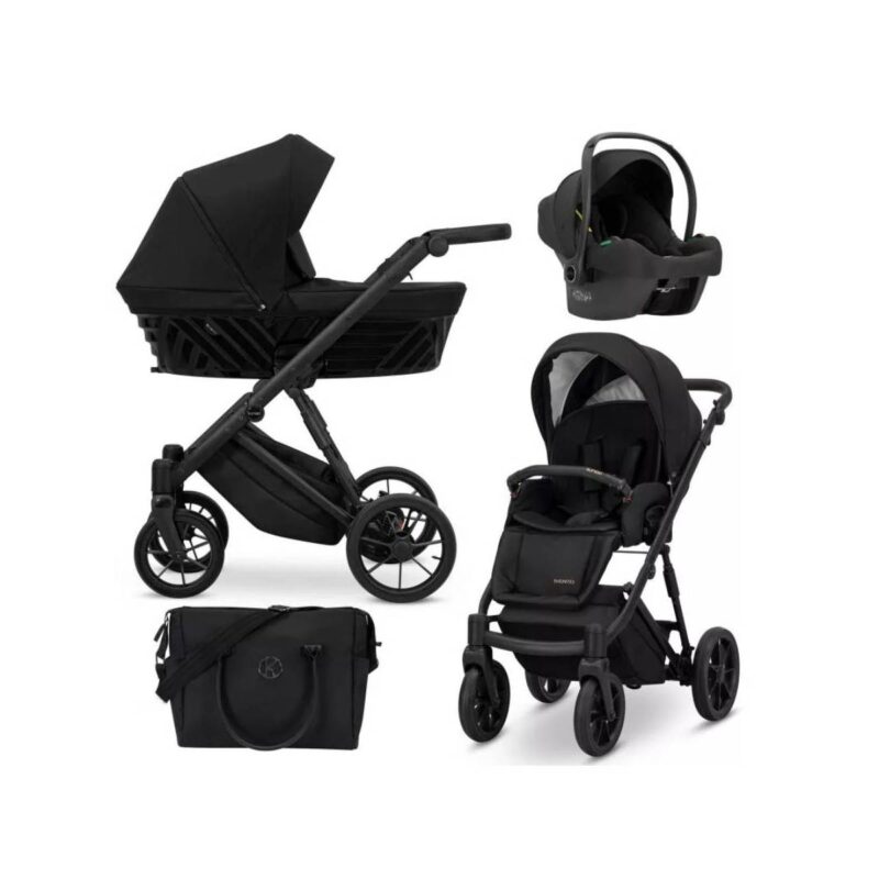 Bērnu rati 3in1 IVENTO nr. 12 deep black