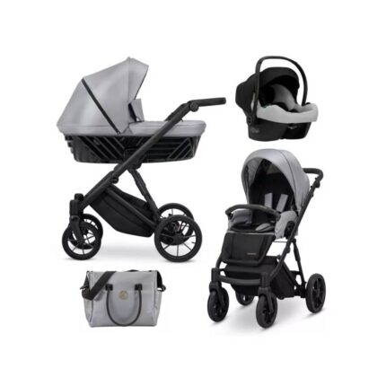 Bērnu rati 3in1 IVENTO nr. 14 grey metalic