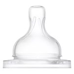Philips Avent Pretkoliku barošanas pudeļu silikona knupīši, vidēja plūsma, 3M+ (2 gab.), 763/02