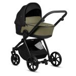Bērnu rati 2in1 MIO 3 Plus LEATHER 025 Olive