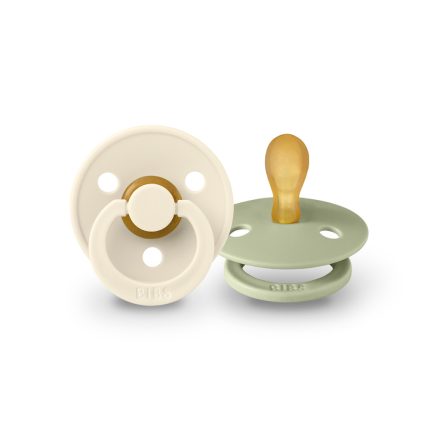 BIBS Colour simetrisks knupītis 6-18 m, 2 gab., Ivory / Sage