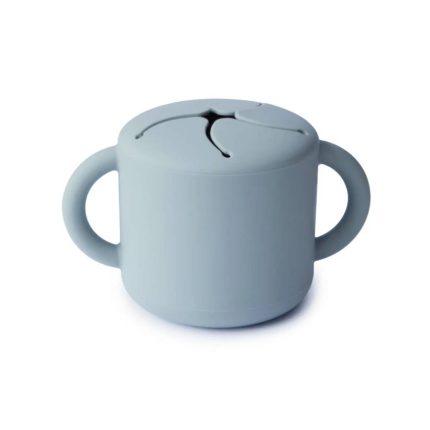 Silikona trauks našķiem, SSC1010 powder blue, Mushie