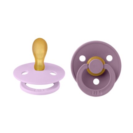 BIBS Colour simetrisks knupītis 0-6 m, 2 gab., Violet Sky / Mauve