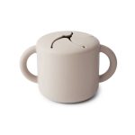 Silikona trauks našķiem, SSC1008 Ivory, Mushie