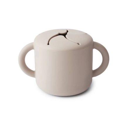 Silikona trauks našķiem, SSC1008 Ivory, Mushie