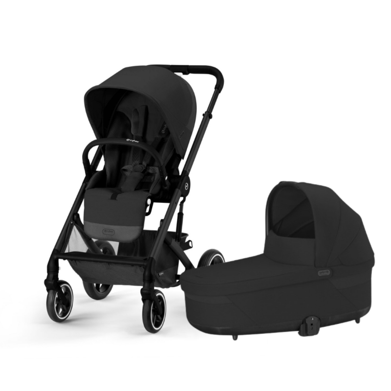 Bērnu rati Cybex Balios S Lux komplekts 2 in 1, Moon black