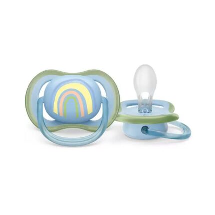 Philips Avent māneklītis Ultra Air Deco, rainbow, 0-6M (1 gab), zēniemMāneklis Ultra Air Deco, rainbow, silikona, 2gab, 0-6m, 086/03