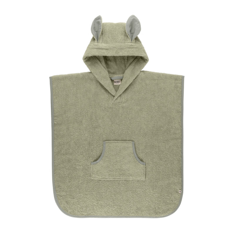 BIBS Kangaroo pončo, sage