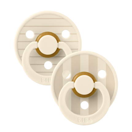 BIBS Studio apaļais knupītis Pin Ivory Vanilla mix