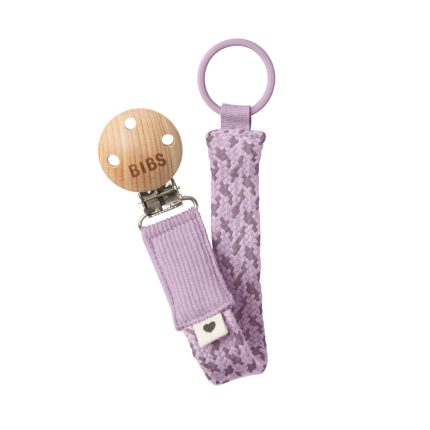 Bibs Paci Braid mānekļa turētājs - pīta siksniņa, Violet Sky / Mauve