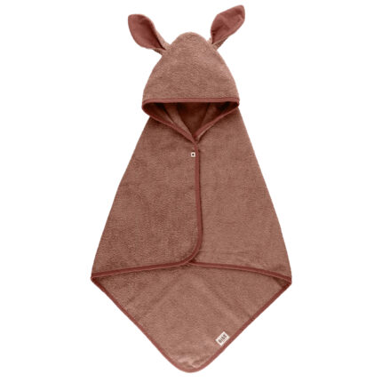BIBS Kangaroo dvielis ar kapuci, woodchuck