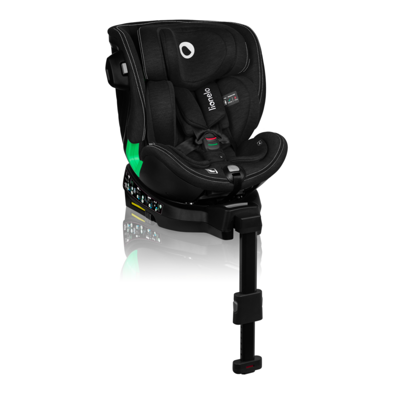 Autokrēsls Lionelo Harmony Isofix i-size 40-150 cm, Black Carbon