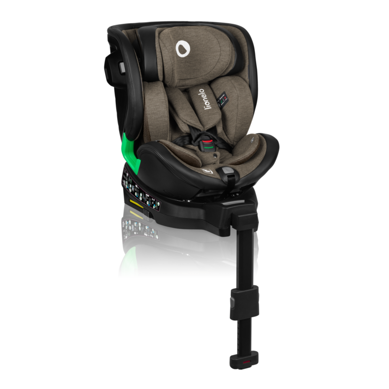 Autokrēsls Lionelo Harmony Isofix i-size 40-150 cm, Green Olive leather
