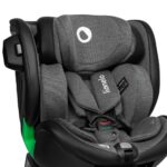 Autokrēsls Lionelo Harmony Isofix i-size 40-150cm, Grey Graphite leather