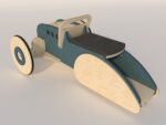 Braucamā rotaļlieta HOT ROD zilā krāsā