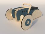 Braucamā rotaļlieta HOT ROD zilā krāsā