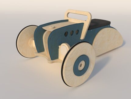 Braucamā rotaļlieta HOT ROD zilā krāsā