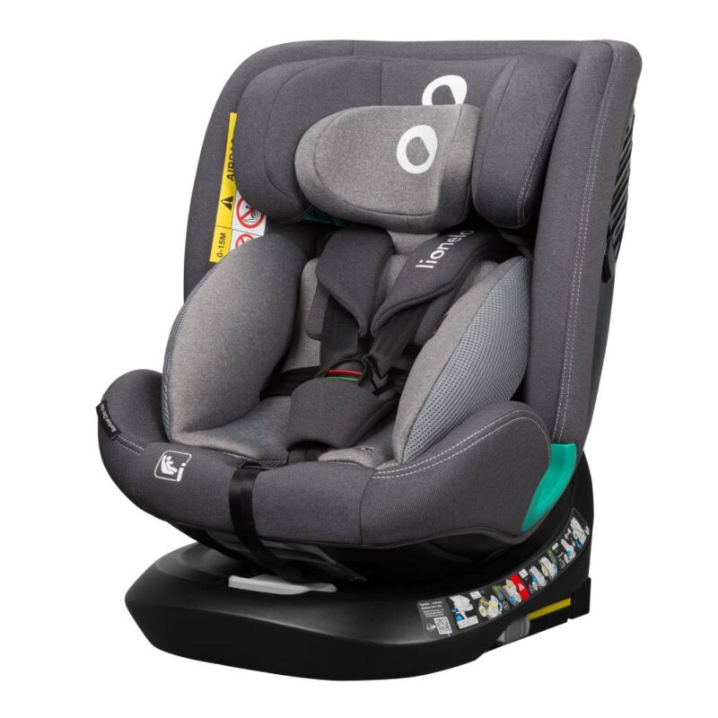 Autokrēsls Lionelo Bastiaan One i-size 40-150 cm, Grey stone