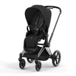 Cybex Priam V4 ratu komplekts 2in1 Sepia Black, Chrome Black rāmis - Image 2