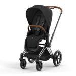 Cybex Priam V4 ratu komplekts 2in1 Sepia Black, Chrome Brown rāmis - Image 2