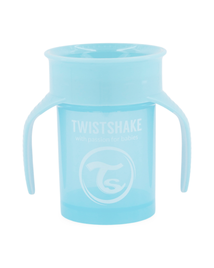 Twistshake mācību krūze 360, 6M+ Pastel Blue