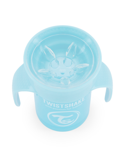 Twistshake mācību krūze 360, 6M+ Pastel Blue