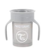 Twistshake mācību krūze 360, 6M+ Pastel Grey