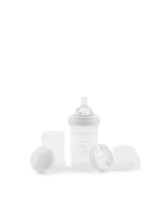 Twistshake pretkoliku pudele 180ml White
